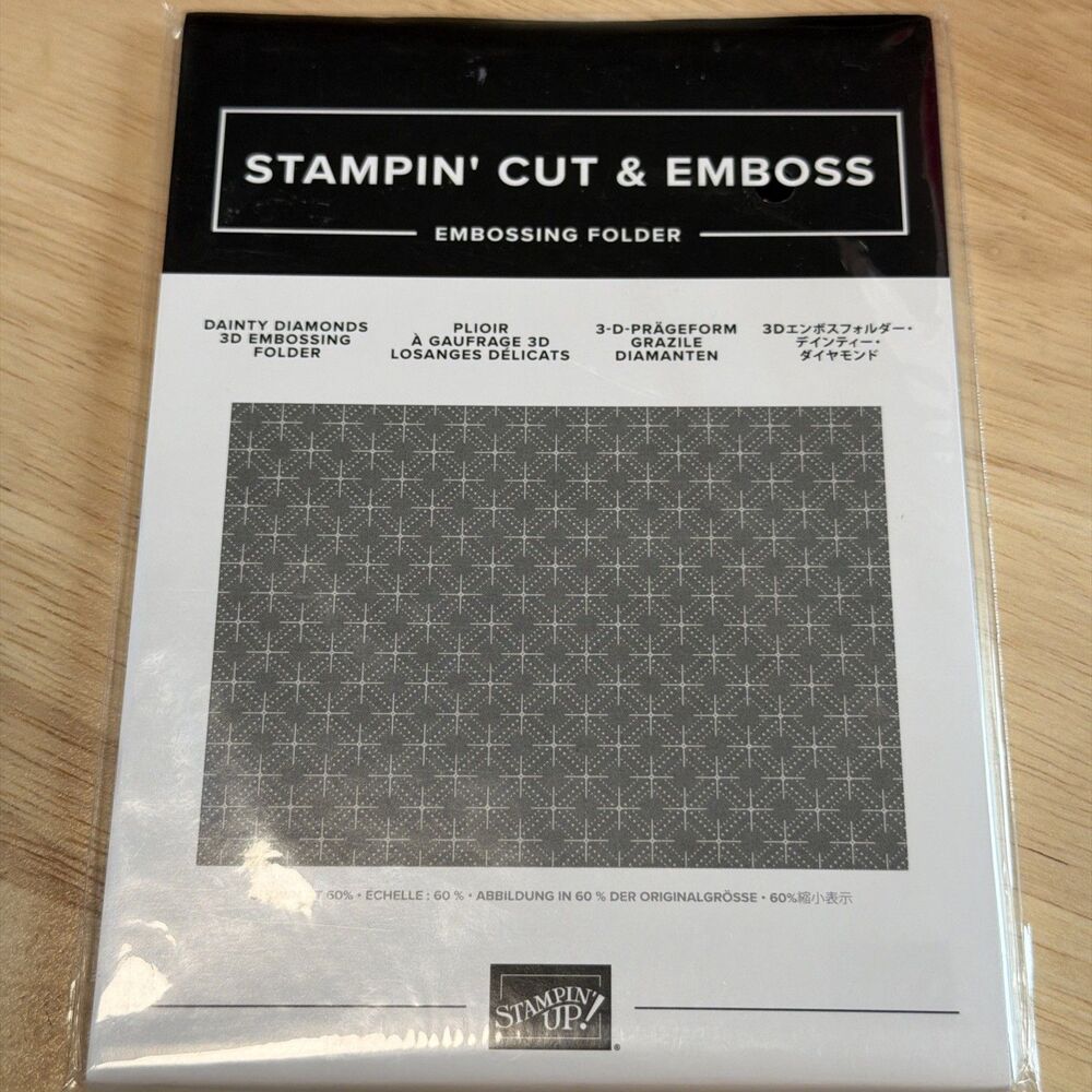 DAINTY DIAMONDS Embossing Folder 3D Stampin Up New sealed